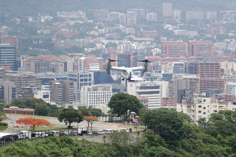 Operación táctica en Valle Arriba: Aeronaves Osprey de EE. UU. ejecutaron simulacro de evacuación en Caracas