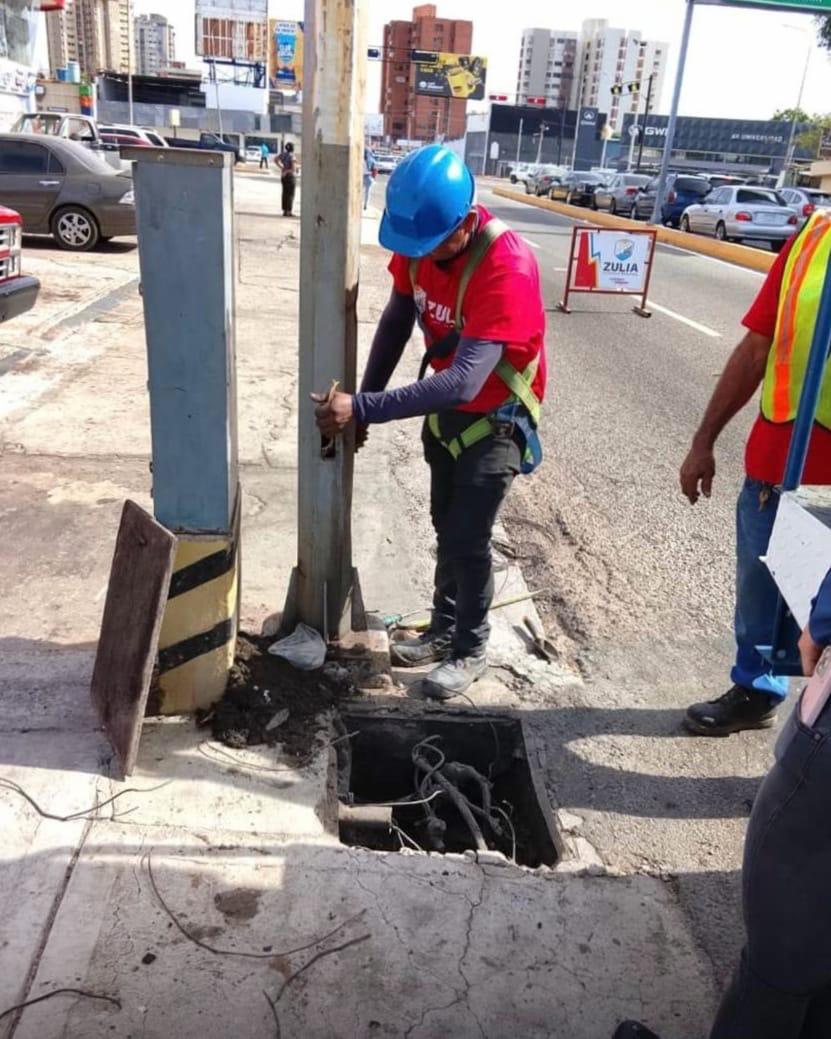 Plan de Iluminación de la Gobernación del Zulia rehabilita el alumbrado de la Av. Delicias y otros puntos viales de Maracaibo