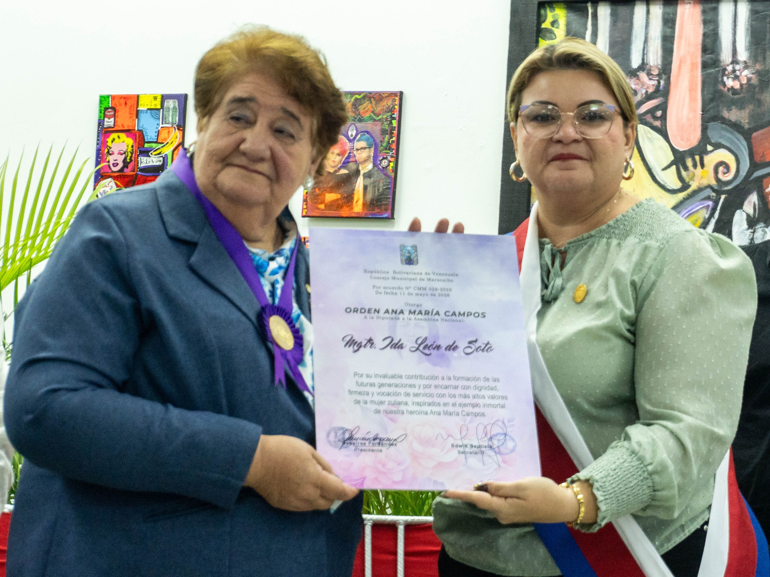 Concejo Municipal de Maracaibo rinde tributo a los adultos y adultas mayores de la patria