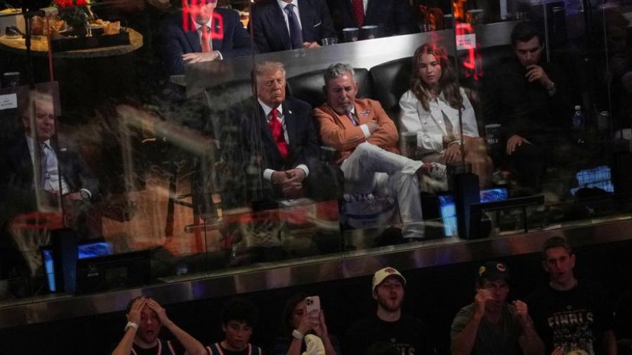 Trump hace historia en el Madison Square Garden durante la Final de la NBA
