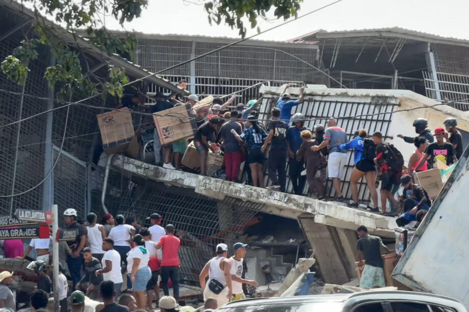Caos y saqueos irrumpen en una La Guaira devastada tras los sismos de este miercoles 24 jun