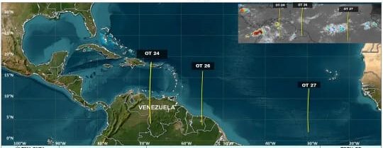 Inameh alerta sobre intensas lluvias por paso de onda tropical número 24