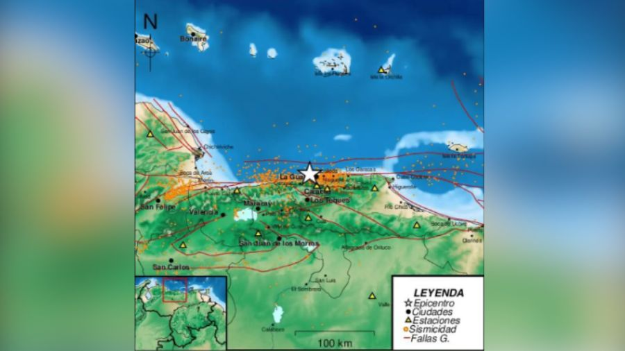 Temblor de magnitud 4,0 sacude La Guaira y se siente en Caracas durante la madrugada