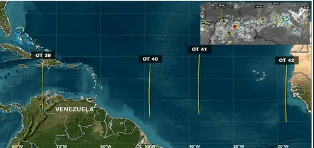 Inameh prevé aumento de precipitaciones este fin de semana por el paso de ondas tropicales