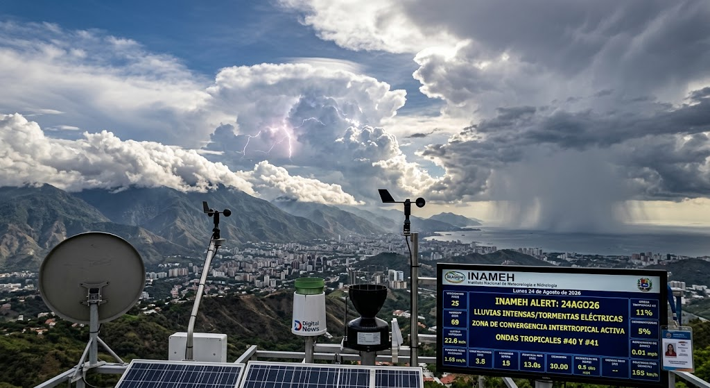 Por ondas tropicales: Inameh alerta sobre lluvias, chubascos y descargas eléctricas en varias zonas del país para hoy lunes