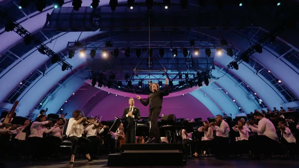 Gustavo Dudamel conmovió en su concierto de despedida de la Filarmónica de Los Ángeles dedicado a Venezuela