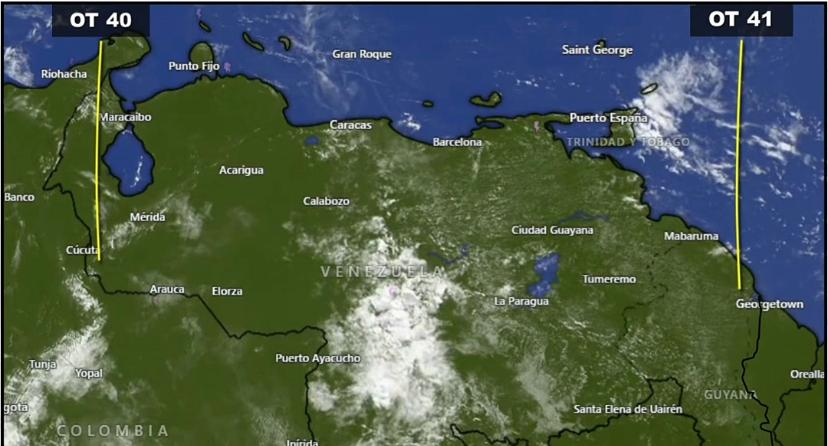 Onda Tropical N.º 41 se aproxima a Venezuela mientras la N.º 40 abandona el país por el occidente