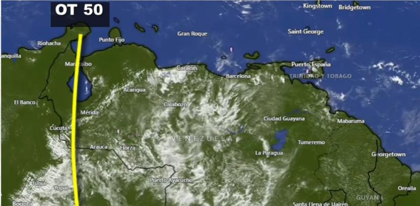 Inameh: Paso de la onda tropical Nº-50 activa intensas lluvias y descargas eléctricas en gran parte de Venezuela