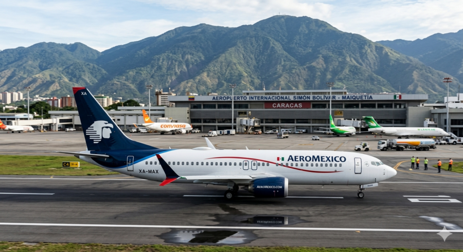 Aeroméxico reanudará sus operaciones hacia Venezuela en el primer trimestre de 2027 tras diez años de ausencia