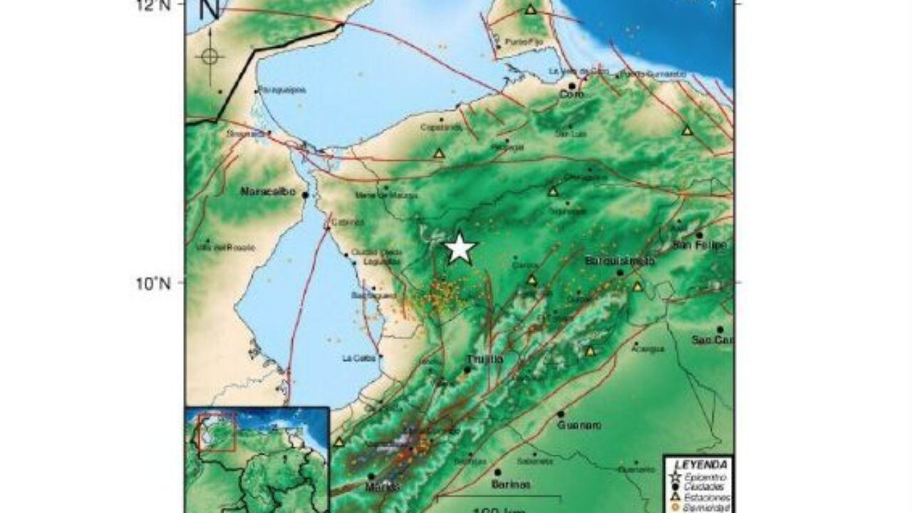 FUNVISIS reportó un sismo de magnitud 3.4 en Carora estado Lara