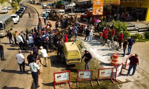 Vicepresidencia de Obras Públicas y la Gobernación inicianla rehabilitación integral del corredor vial Los Haticos