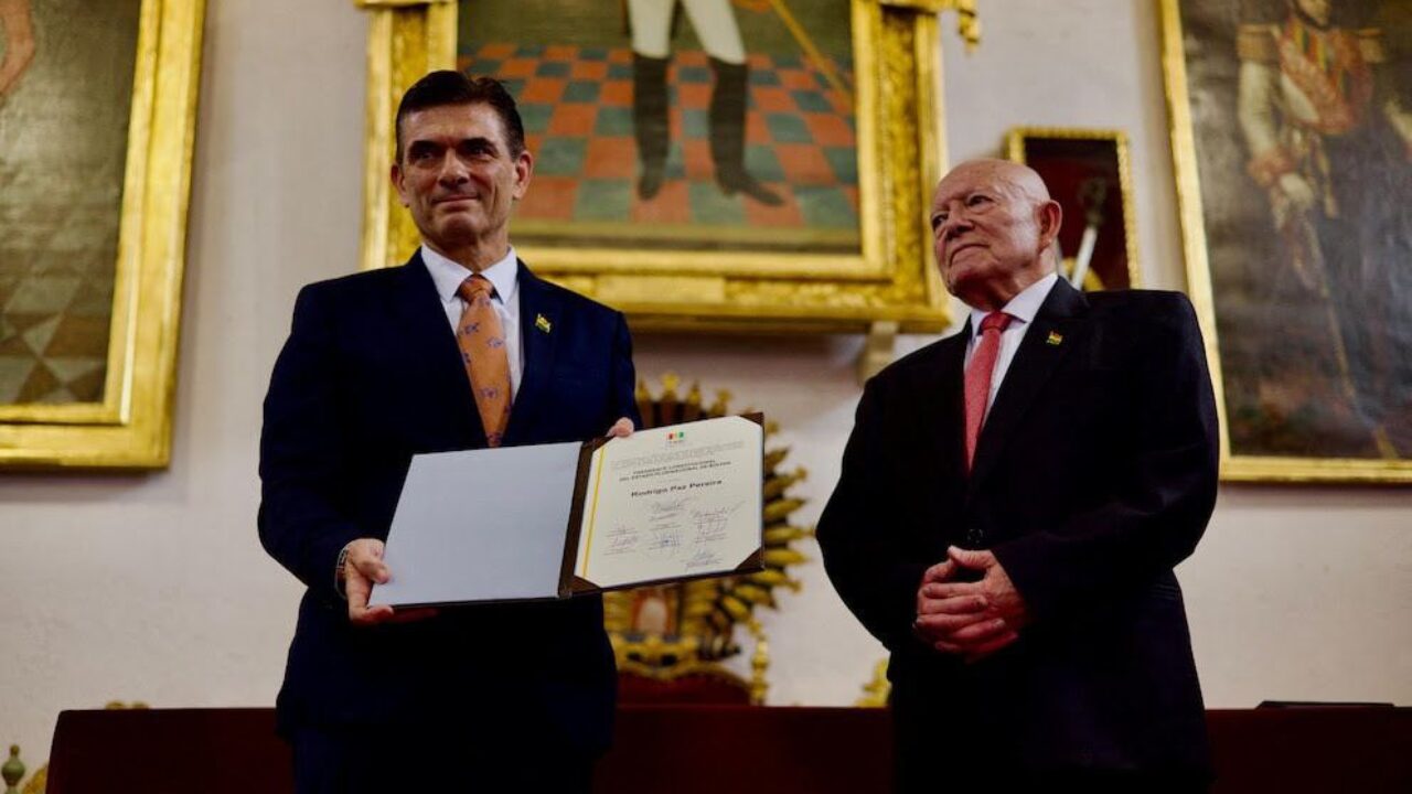Rodrigo Paz Pereira es investido presidente de Bolivia y abre un nuevo ciclo político en el país