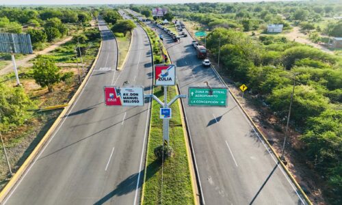 Gobernador Luis Caldera entrega reasfaltado de 11 km del corredor vial Don Manuel Belloso, que conduce al aeropuerto La Chinita