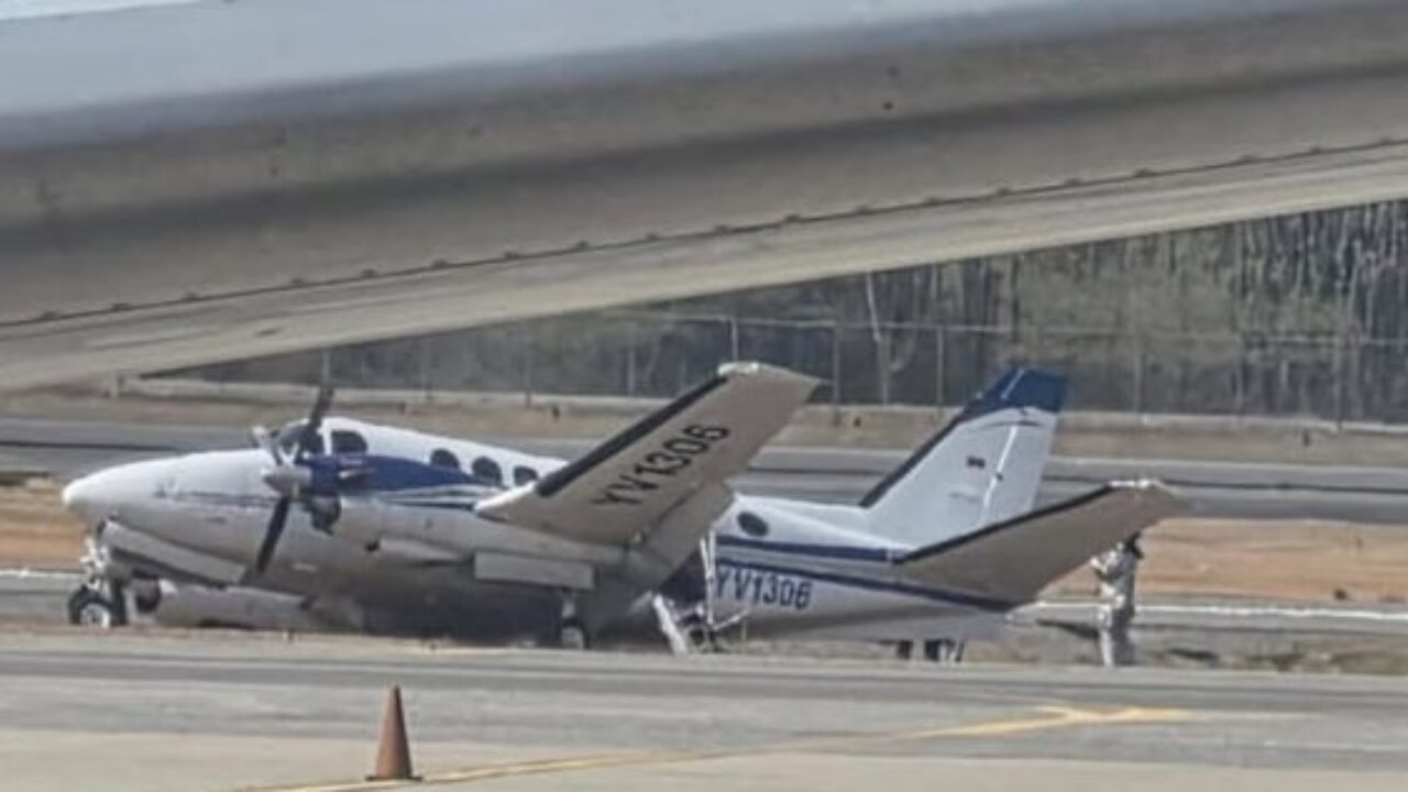 Emergencia en Maiquetía: Aterrizaje forzoso de aeronave King Air deja seis heridos este viernes