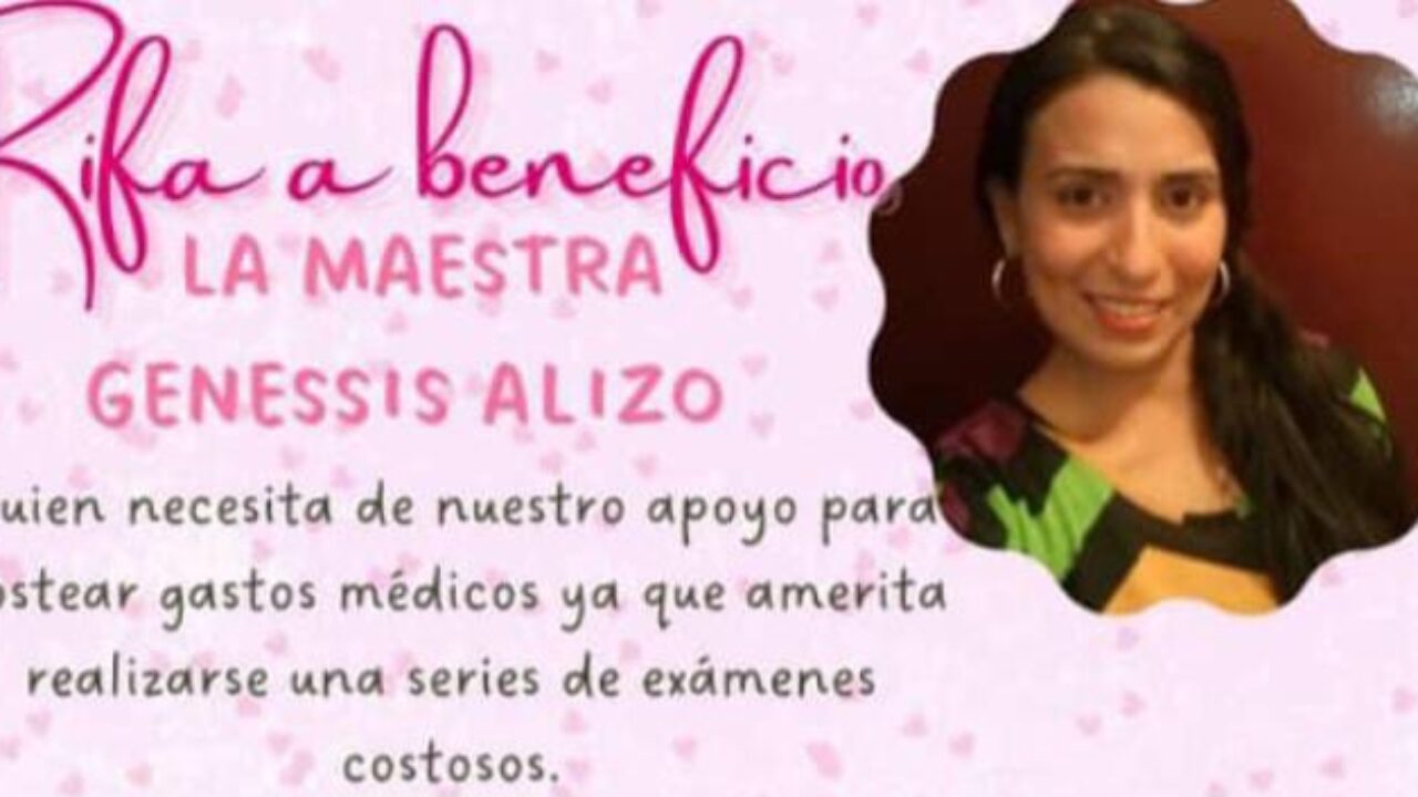 La maestra Génesis solicita apoyo para restablecer su salud