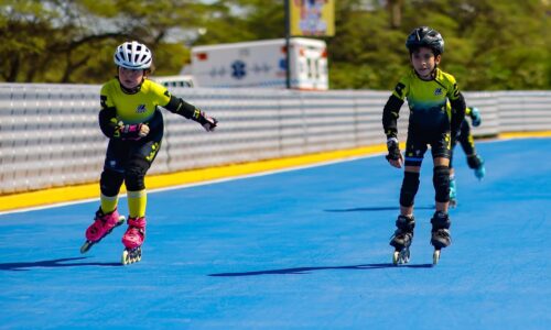 Gobernador Luis Caldera y el ministro de Deporte inauguranel Patinódromo «Alfredo León Moreno» en la Vereda del Lago