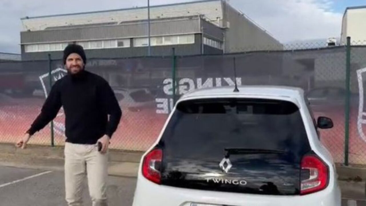 Piqué llega en un Twingo este domingo a la Kings League, como reacción al éxito musical de Shakira