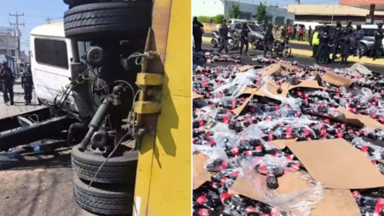 Caos vial en Maracaibo: Gandola partida a la Mitad Paraliza la Circunvalación 2