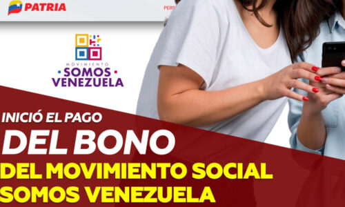 Plataforma Patria inicia la asignación del estipendio «Somos Venezuela» correspondiente a mayo