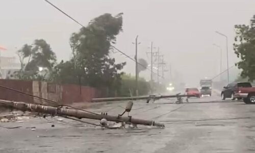 En en La Coromoto: Cerca de 500 familias sin electricidad, tras desplome de postes electricos en San Francisco