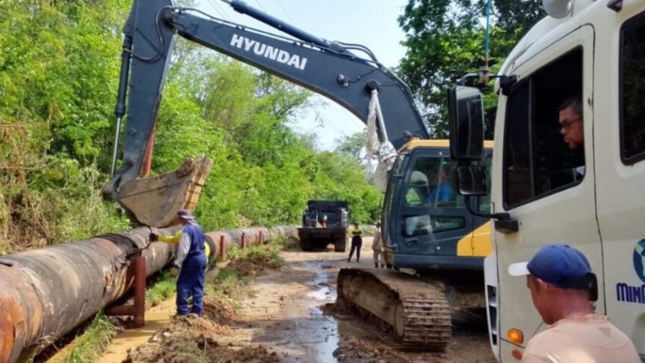 Plan Hídrico en la COL sustituye 300 metros de tubería para optimizar la eficiencia hídrica desde embalse Burro Negro