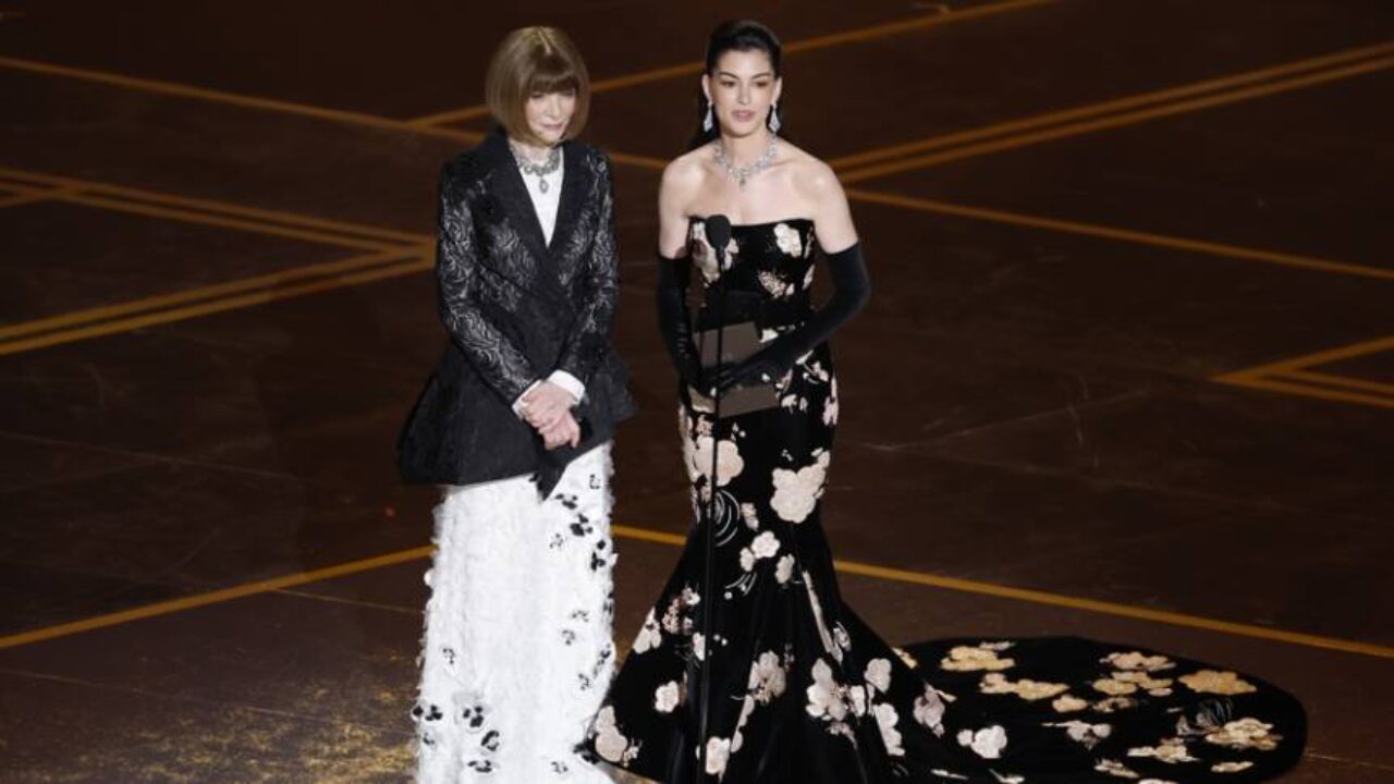 «El diablo viste a la moda»en los Óscar: Anna Wintour y Anne Hathaway paralizan el Dolby