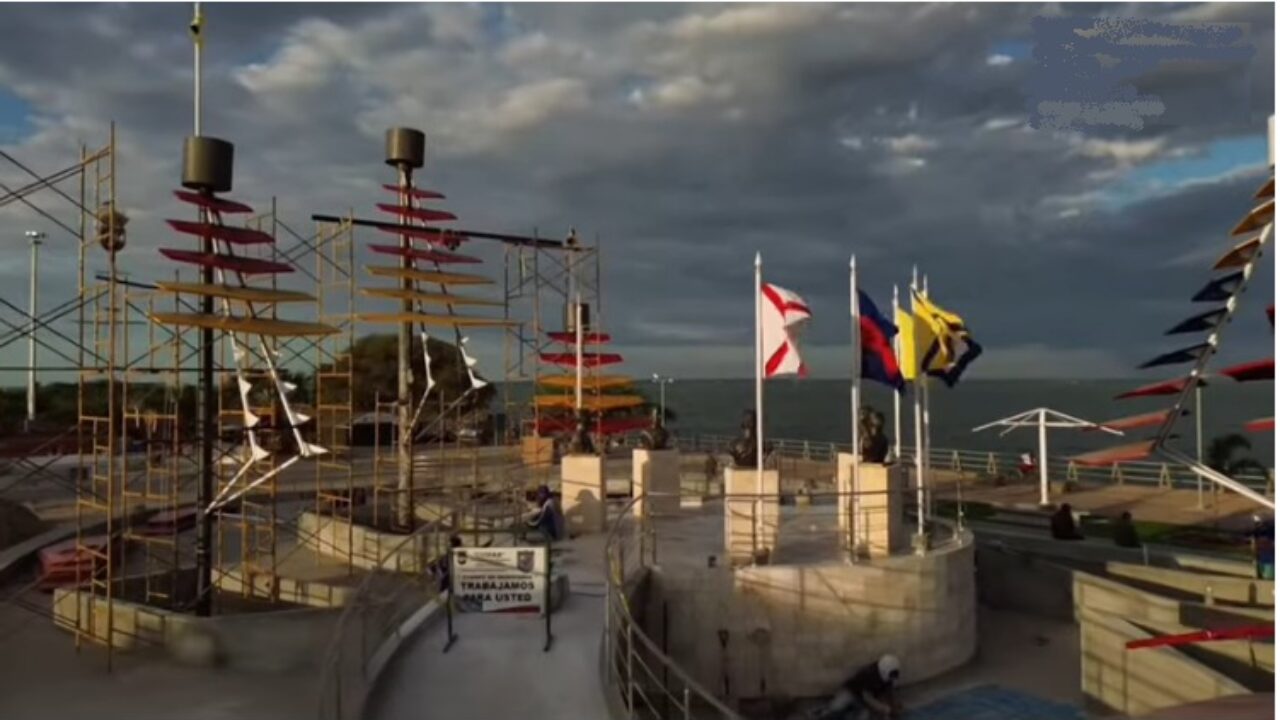 «Avanzan a toda marcha los trabajos del Monumento Épico Bicentenario en el Parque Vereda del Lago de Maracaibo