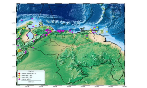 Sacudida en el oriente: Funvisis confirma temblor de magnitud 4,8 cerca de Güiria