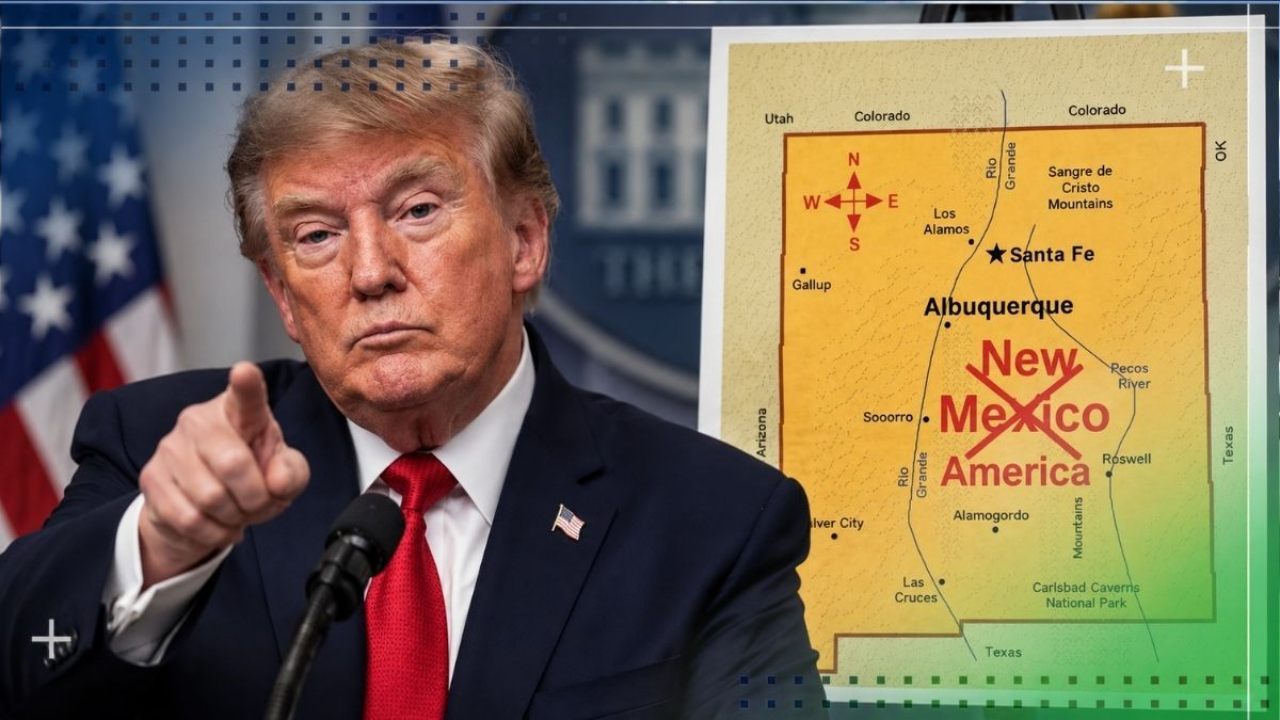 Donald Trump sugiere renombrar el estado de Nuevo México como «Nueva América»