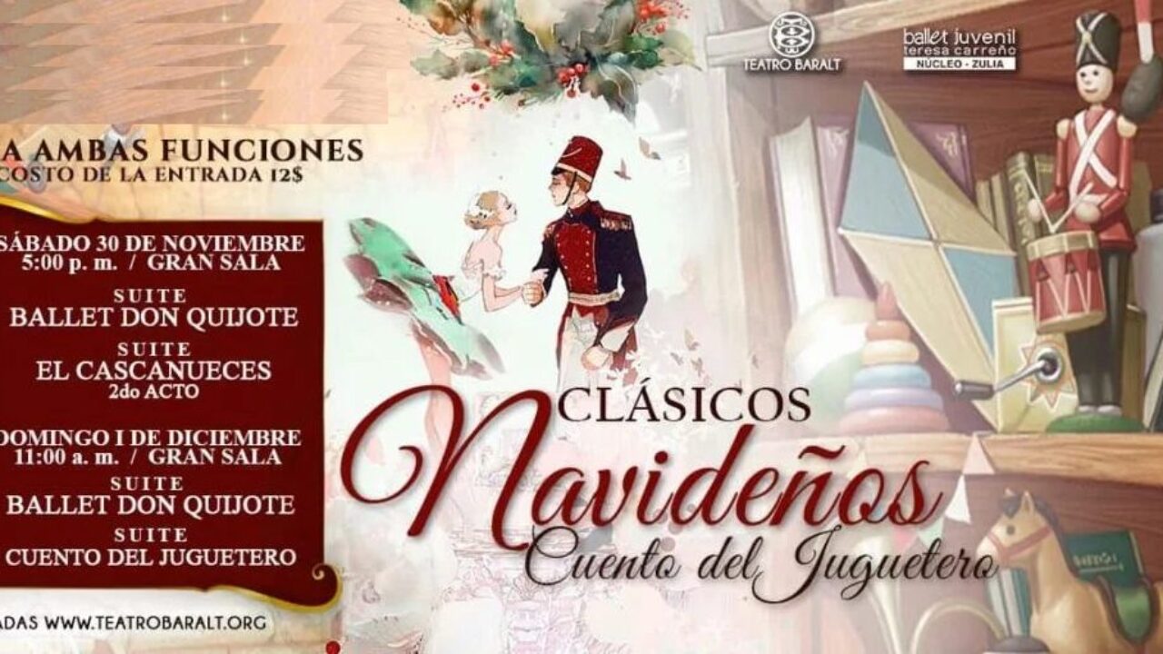 Sumérgete en la Magia: El Ballet Baralt presenta sus Clásicos navideños