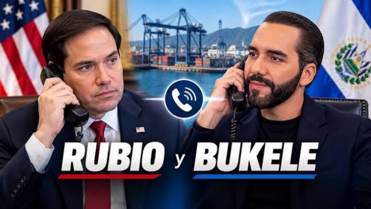 Marco Rubio y Nayib Bukele sostienen conversación telefónica sobre la agenda bilateral entre EE.UU. y El Salvador