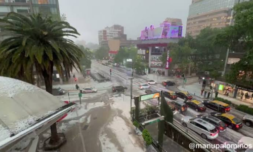 Declaran alerta roja en Santiago de Chile tras intensas granizadas y tormentas eléctricas