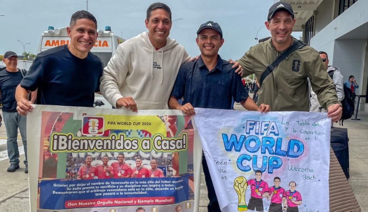 Orgullo nacional: Árbitros venezolanos mundialistas son recibidos como héroes tras su destacada actuación en la Copa del Mundo 2026