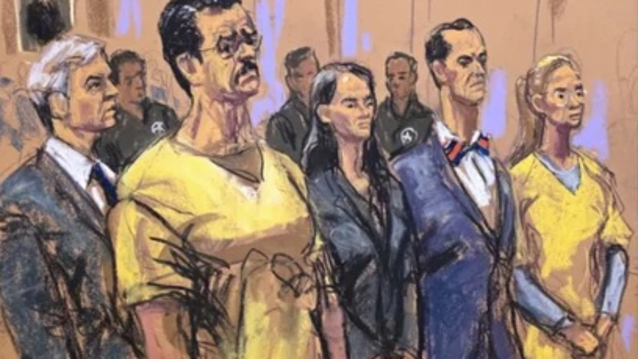 Rostros del proceso: Revelan nuevos retratos judiciales de Nicolás Maduro y Cilia Flores en la corte de Nueva York