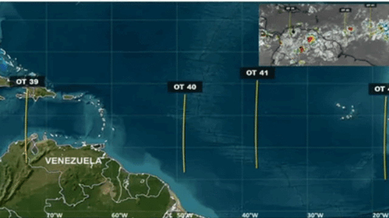 Inameh prevé aumento de precipitaciones este fin de semana por el paso de ondas tropicales