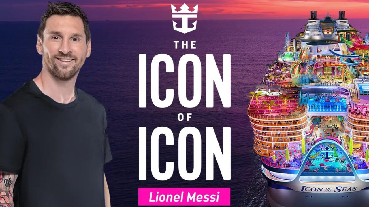 El “Icon of Icon Of The Seas”: Lionel  Messi es nombrado «Icono oficial» del nuevo Barco de Royal Caribbean