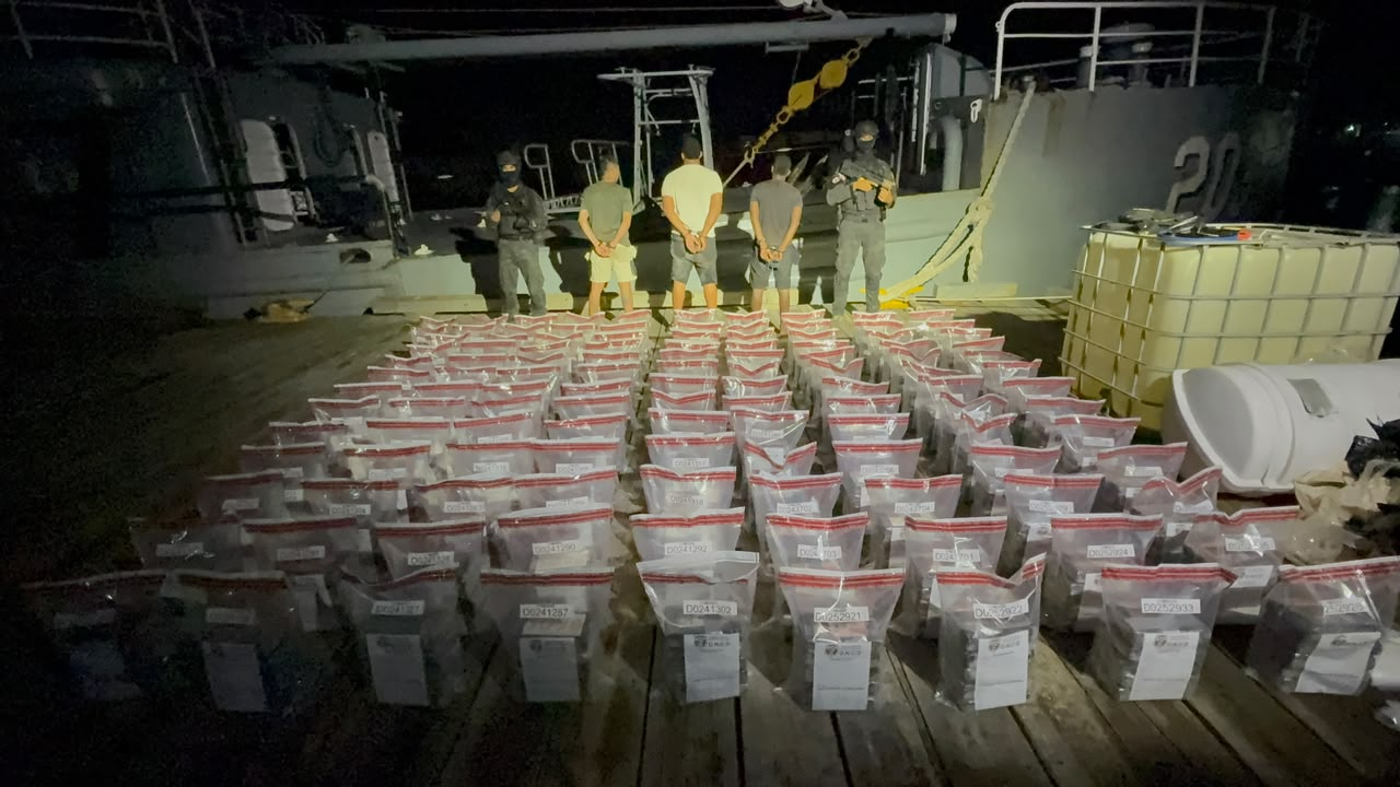 Incautan 595 paquetes de cocaína y arrestan a tres extranjeros en República Dominicana
