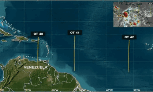 Alerta meteorológica: Tres ondas tropicales cruzarán el país esta semana generando lluvias y tormentas eléctricas