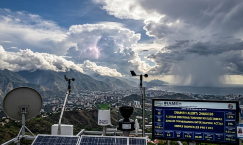 Por ondas tropicales: Inameh alerta sobre lluvias, chubascos y descargas eléctricas en varias zonas del país para hoy lunes