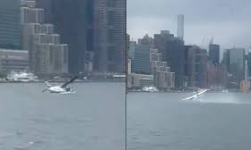 Aterrizaje de emergencia: Avioneta cae al  East River  en Nueva York