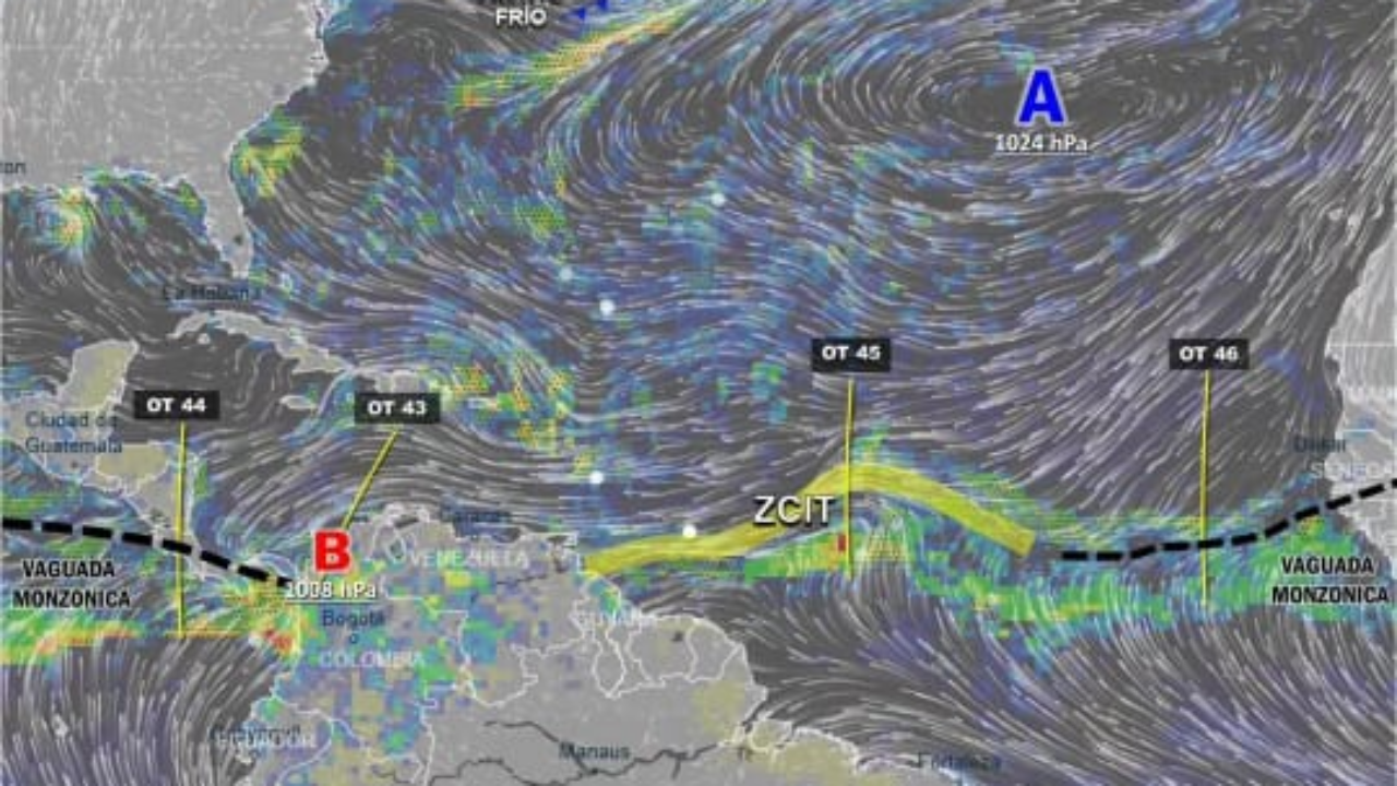 Inameh prevé precipitaciones continuas en Venezuela hasta el 6 de septiembre por ondas tropicales