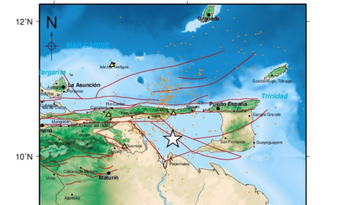 Temblor de magnitud 4,4 sacude zona del Oriente de Venezuela