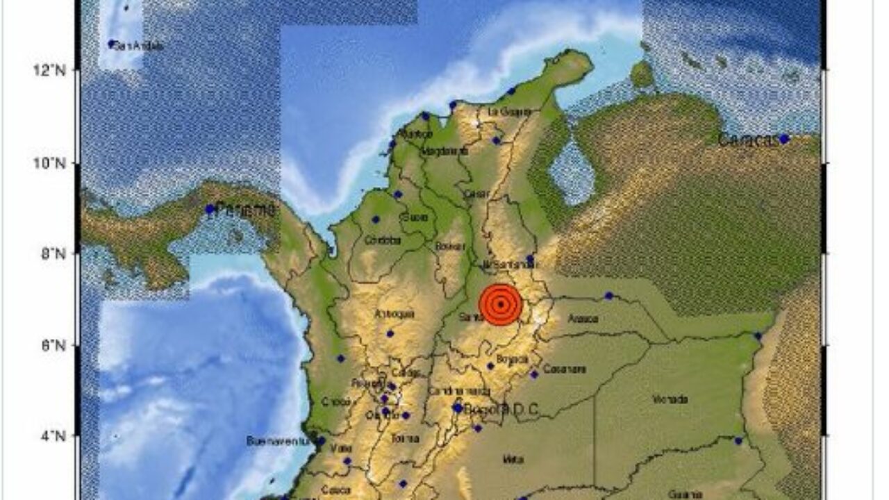 Fuerte temblor se registró en Colombia este domingo 28 de mayo