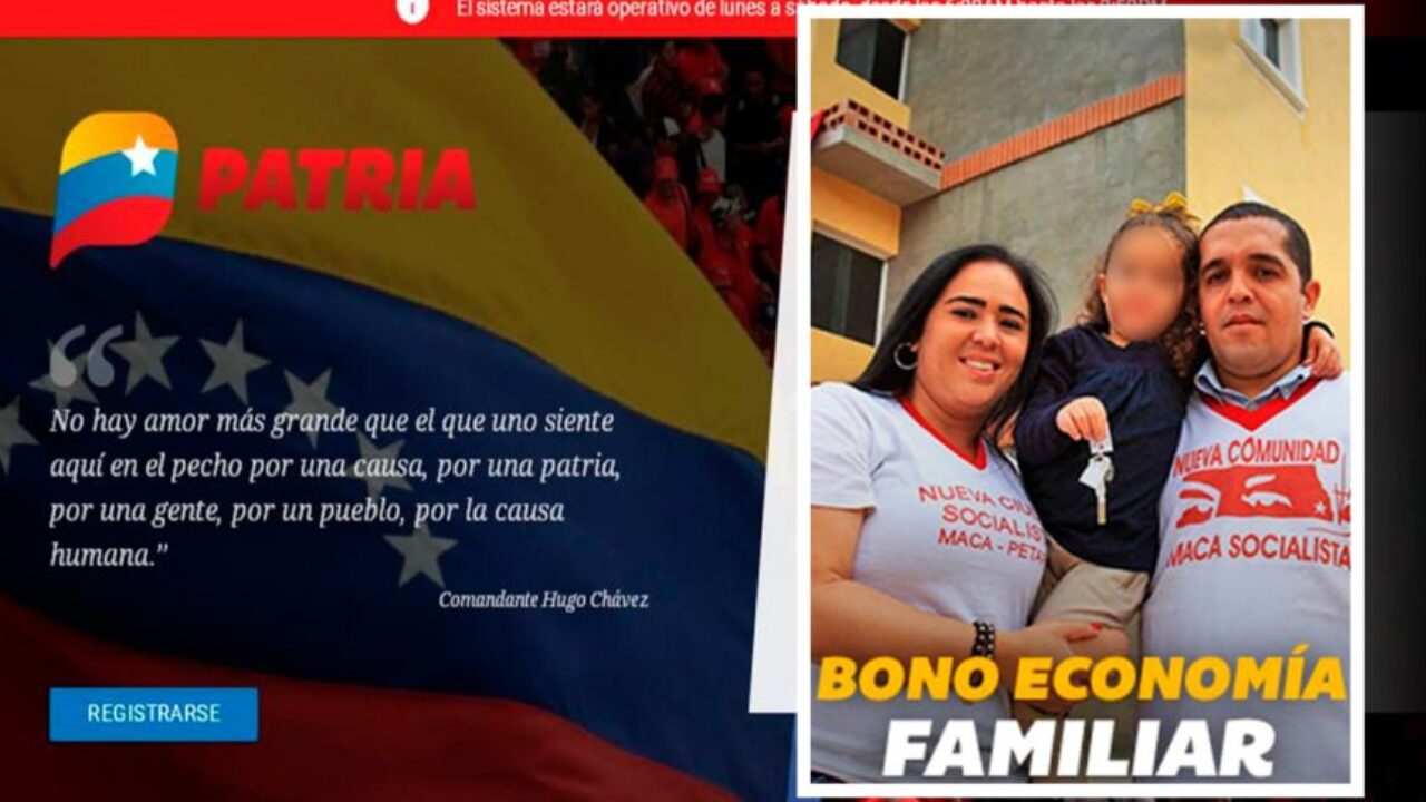 Sistema Patria inició el pago del Bono Familiar 