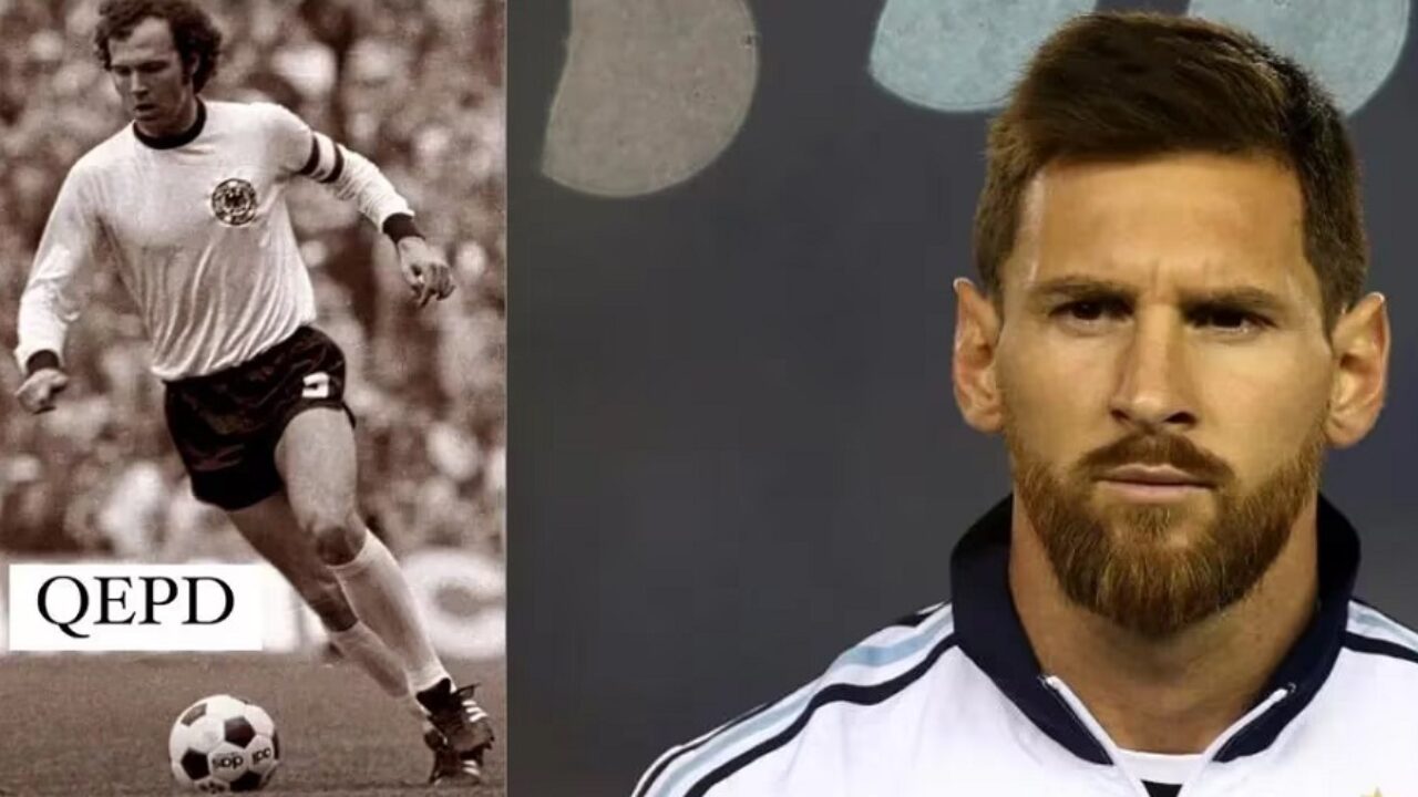 El futbolista argentino Leo Messi presenta sus respetos tras el fallecimiento de Franz Beckenbauer